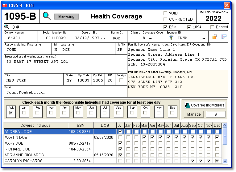 screenshot of Account Ability